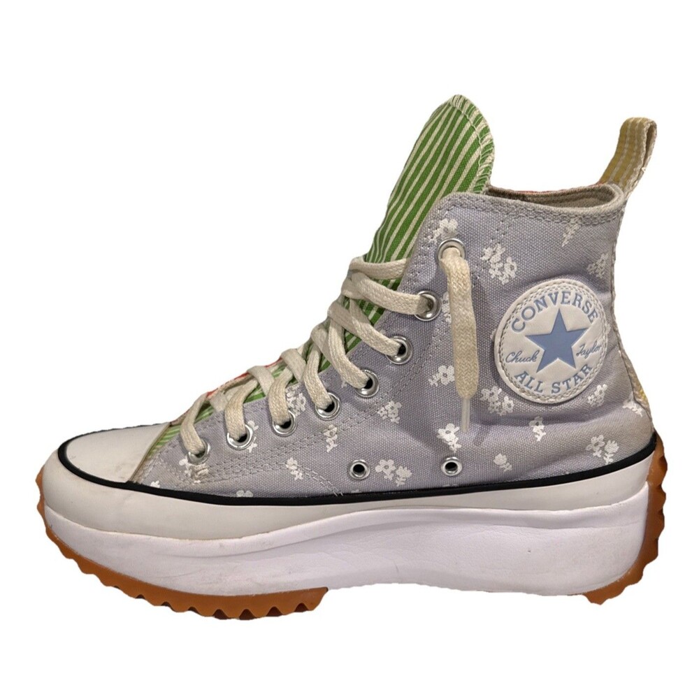 Converse Run Star Hike Bandana Patchwork Chuck Taylor Hightop Platform Size 8.5 - Picture 6 of 11